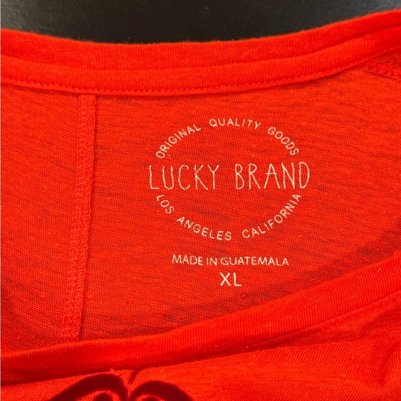 Lucky Brand Vivid Red Graphic Tee - Picture 7 of 12